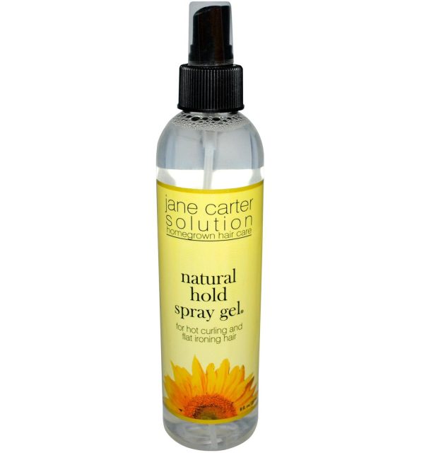 Jane Carter – Natural Hold Spray Gel For Hot Curling & Flat Ironing Hair– 8Oz