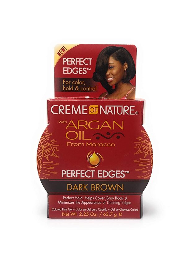 Creme Of Nature – Argan Oil Perfect Edges Dark Brown – 2.25Oz