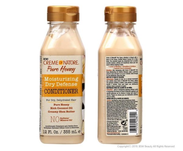 Creme Of Nature – Pure Honey Moisturizing Dry Defense Conditioner – 12Oz