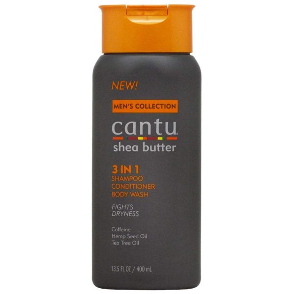 Cantu – Men 3 In 1 Shampoo Conditioner Body Wash – 13.5Oz