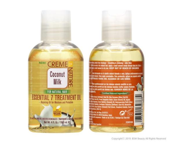 Creme Of Nature – Coconut Milk Essential 7 Treatment Oil – 4Oz