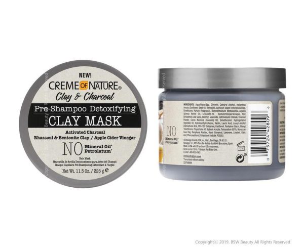 Creme Of Nature – Pre-Shampoo Detoxifying Clay Mask 11.5Oz