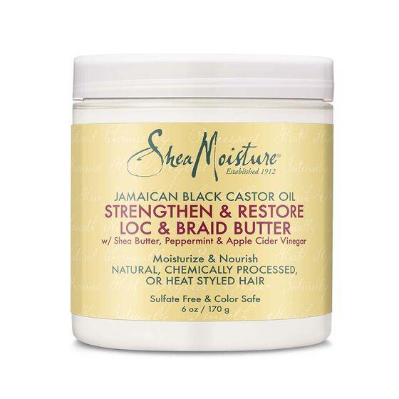 Shea Moisture – Jamaican Black Castor Oil Strengthen & Restore Loc & Braid Butter – 6Oz