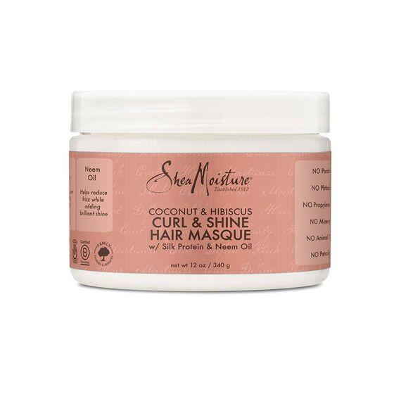 Shea Moisture – Coconut & Hibiscus Curl & Shine Hair Masque – 12Oz